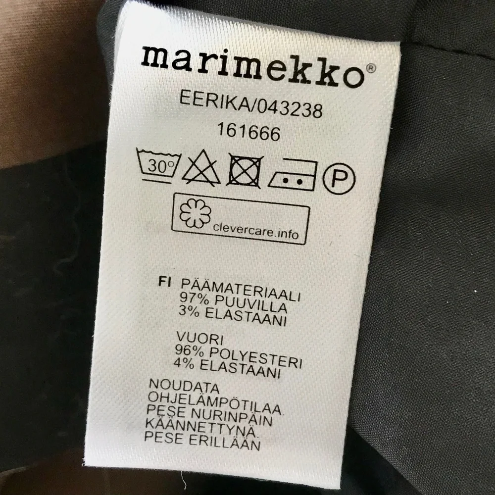 Marimekko Eerika Dress, size 42 (US size 12), Brown & Black - Picture 10 of 11